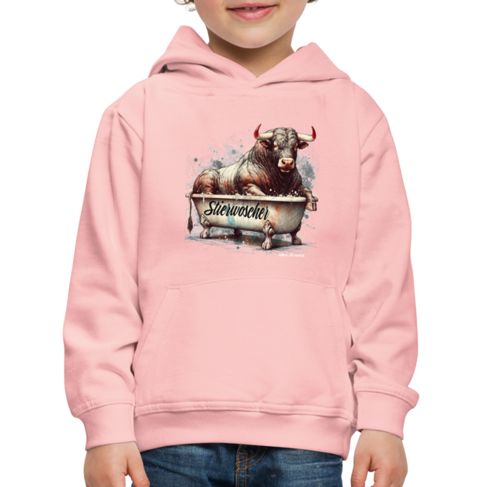 Kinder Premium Hoodie Stierwoscher - Kristallrosa