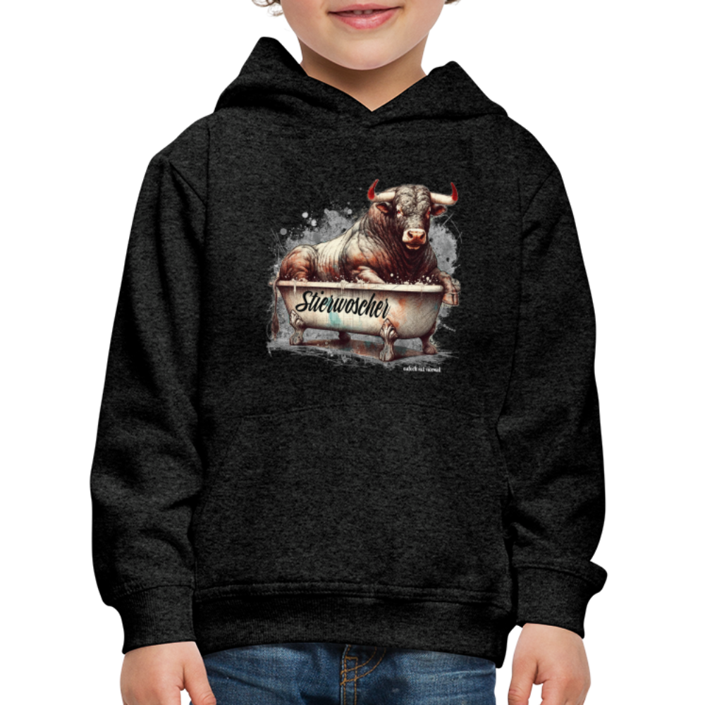 Kinder Premium Hoodie Stierwoscher - Anthrazit