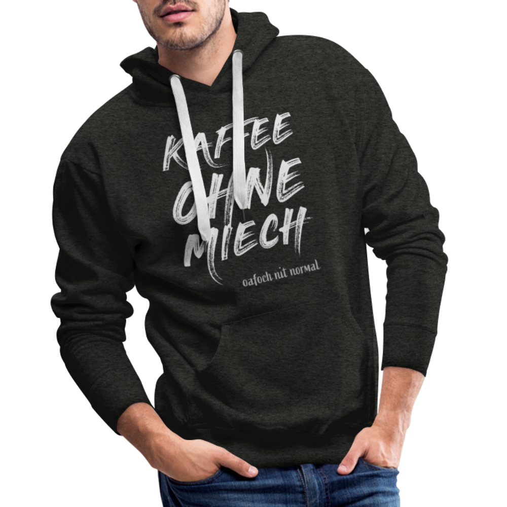 Männer Premium Hoodie Soizburga Style Kaffee ohne Miech - Anthrazit