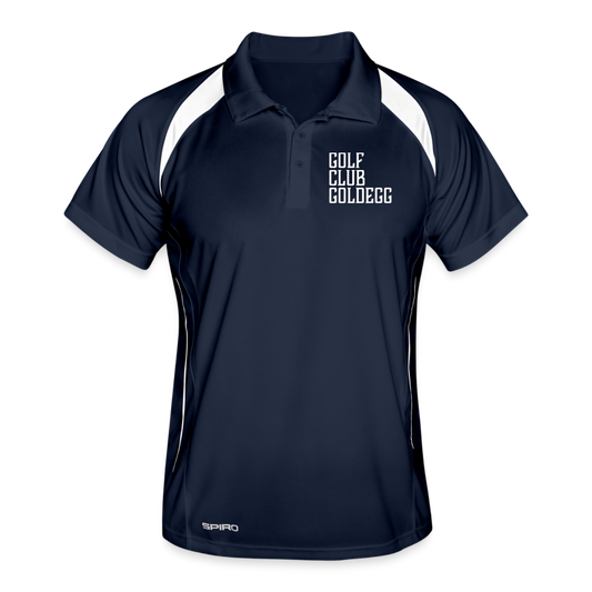 Männer Polo atmungsaktiv Greenkeeper Golf - Navy/Weiß