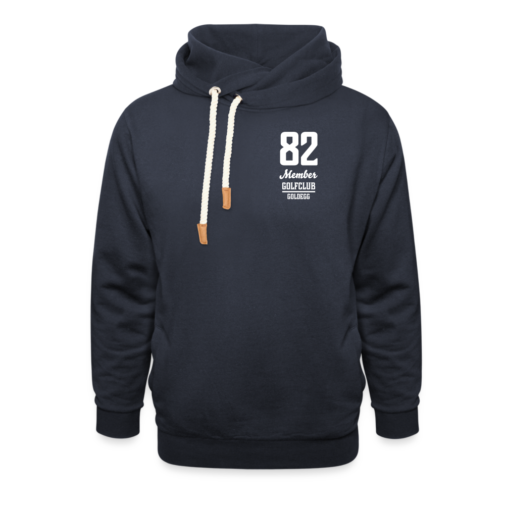 Unisex Schalkragen Hoodie Golf - Navy