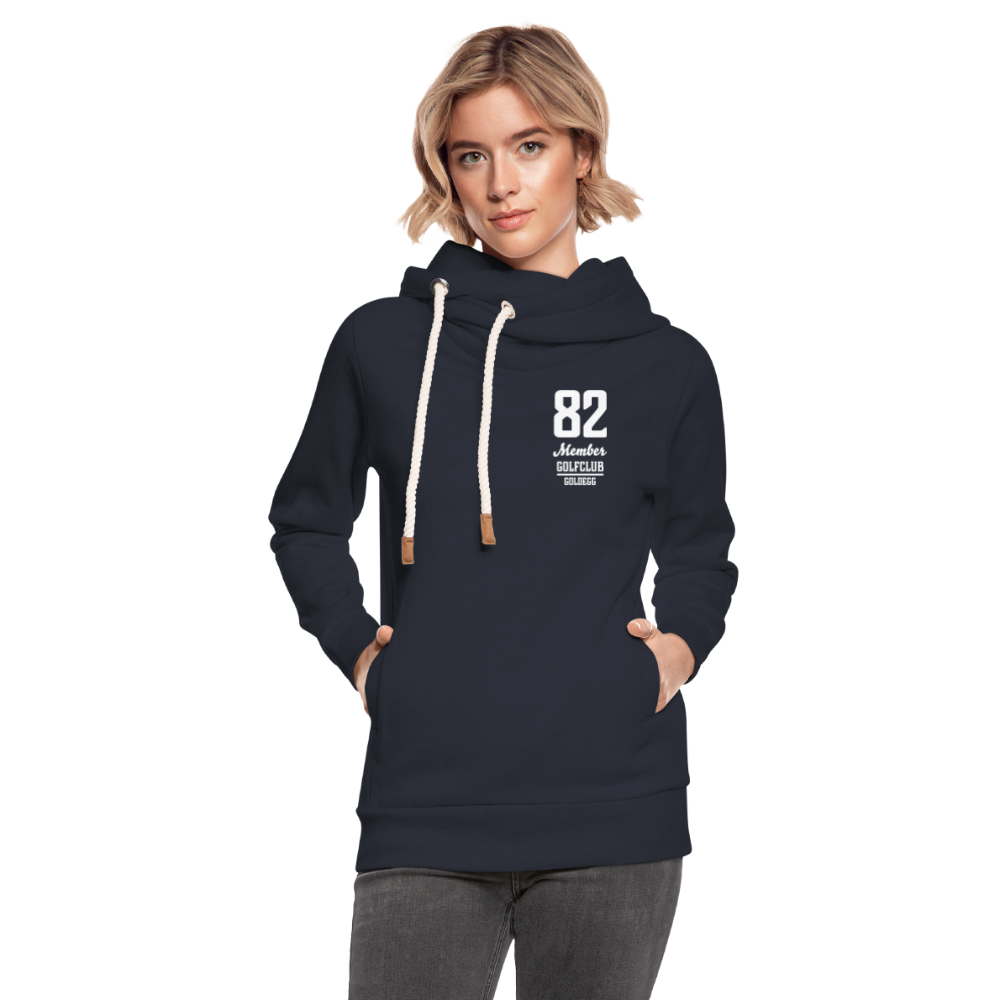 Unisex Schalkragen Hoodie Golf - Navy