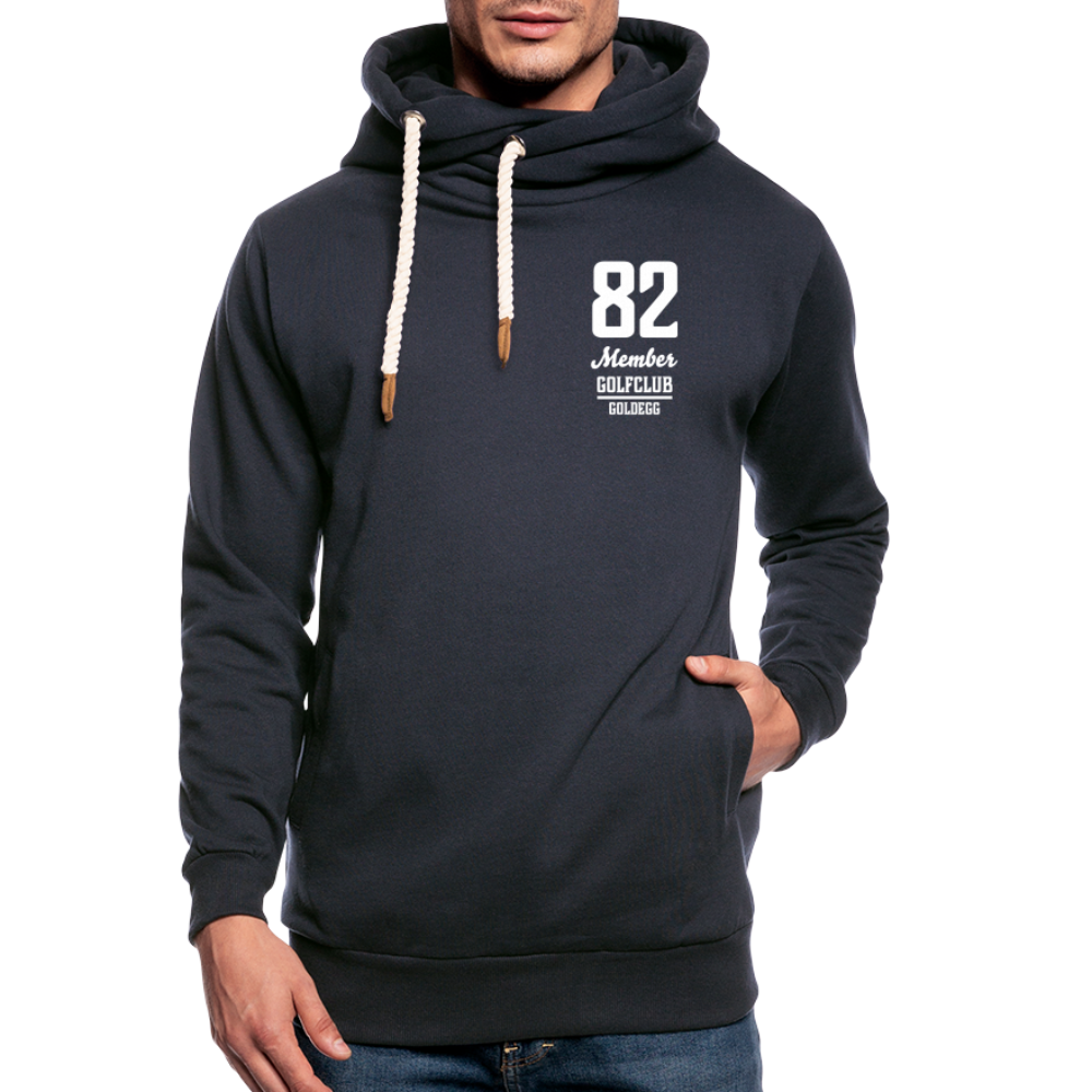 Unisex Schalkragen Hoodie Golf - Navy