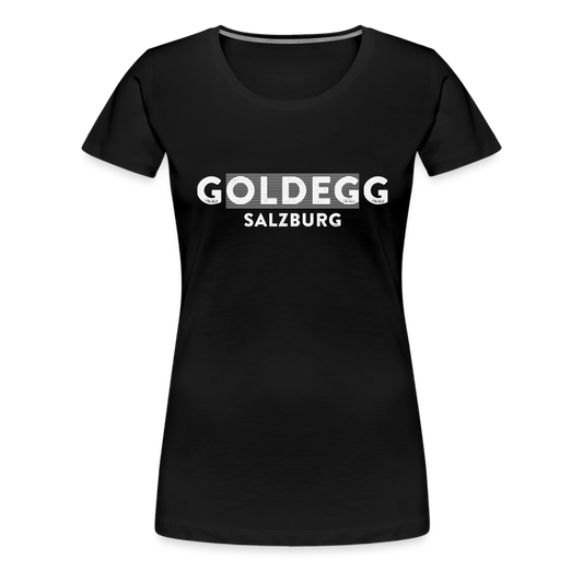 Frauen Premium T-Shirt Goldegger Style - Damen - Schwarz