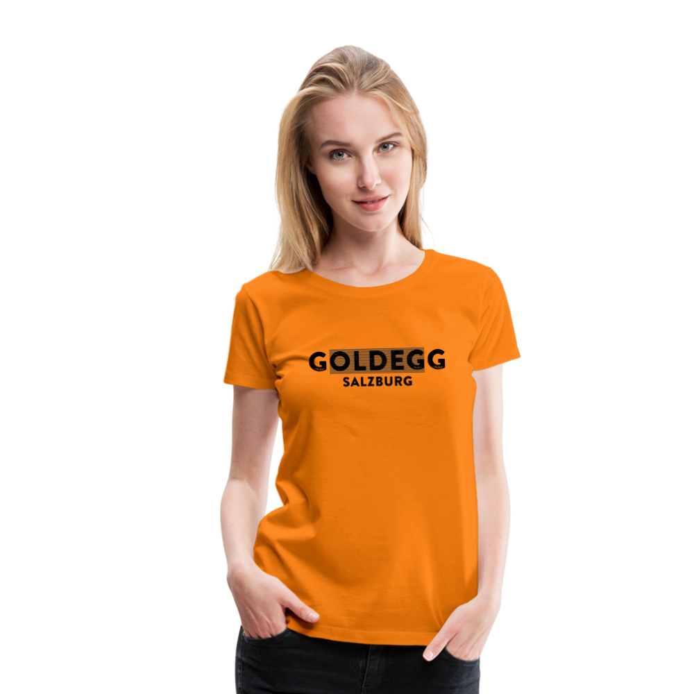 Frauen Premium T-Shirt Goldegger Style - Damen - Orange
